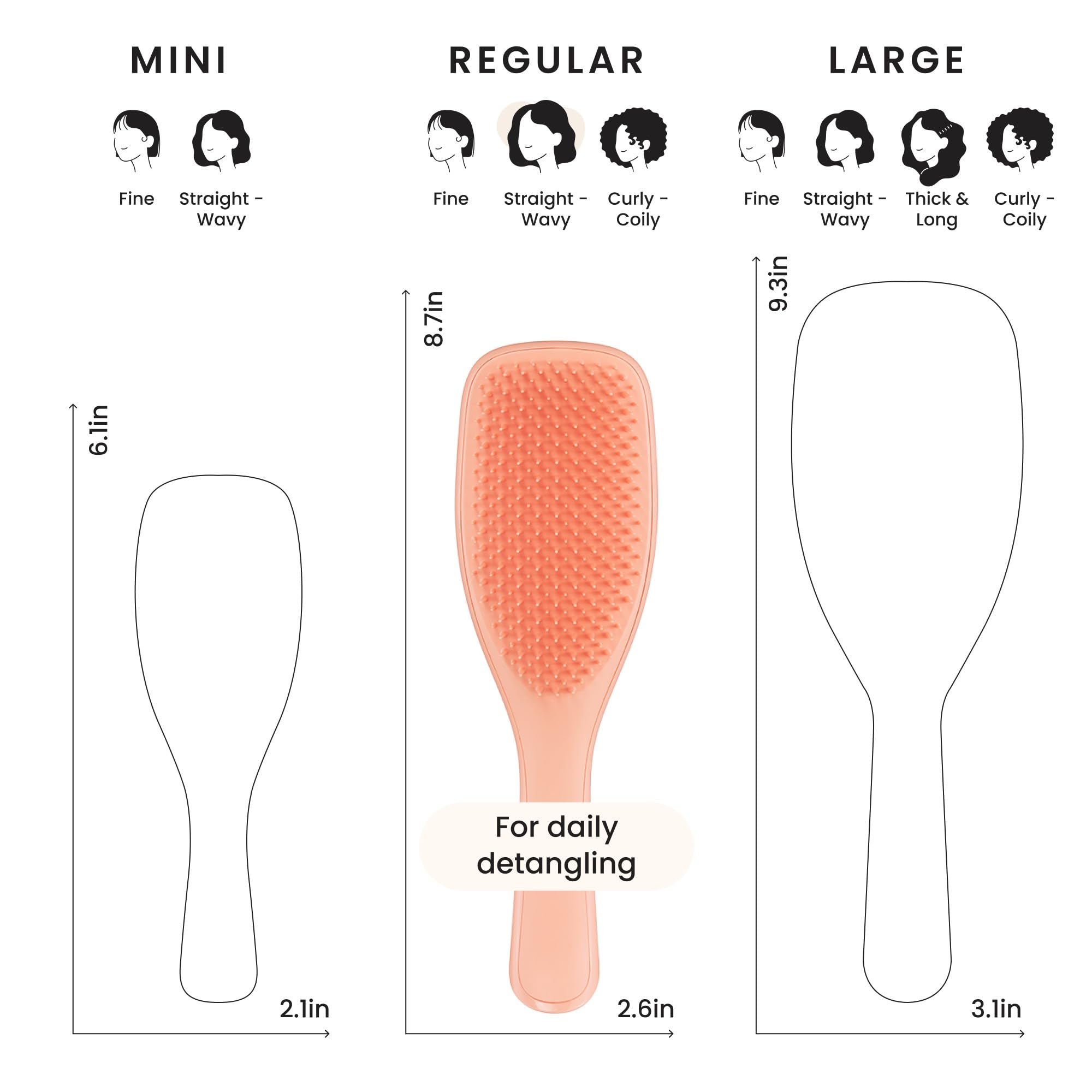 Amazon Exclusive Apricot variant presentation of the detangler