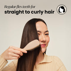 Tangle Teezer Ultimate Detangler teeth glide through wet hair for detangling