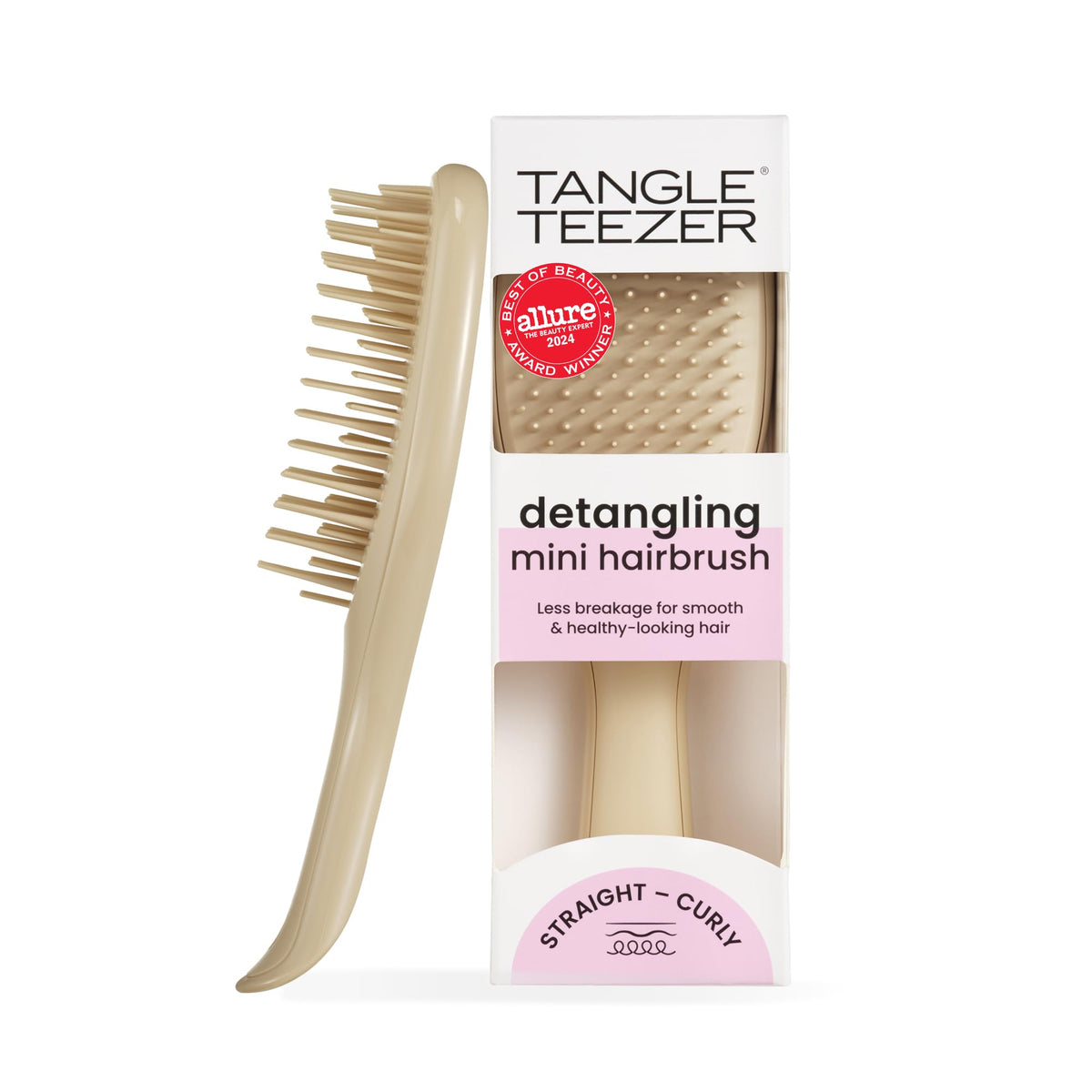Tangle Teezer Ultimate Detangler brush packaging shows compact travel-ready design