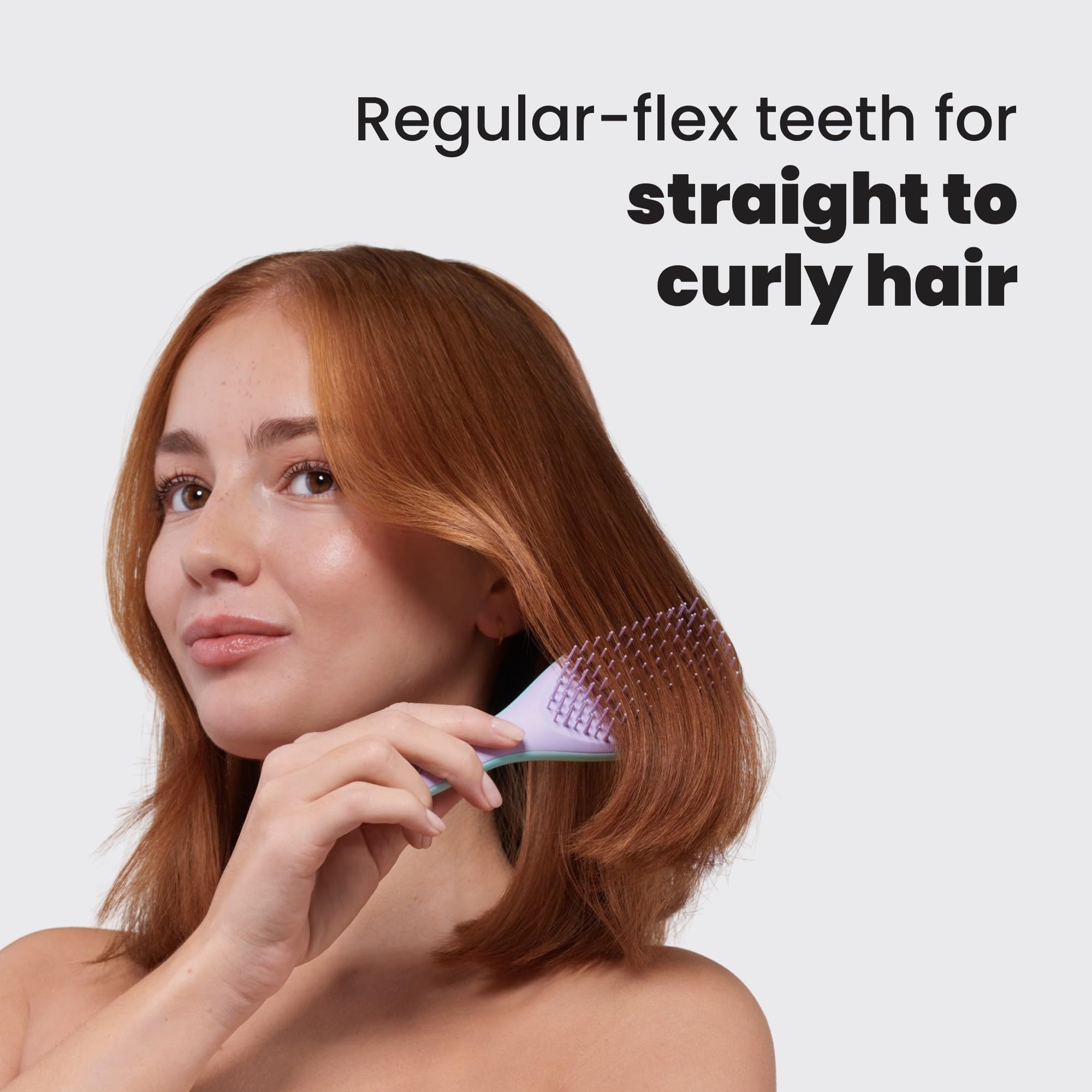Tangle Teezer Ultimate Detangler compact, purse-friendly design for quick on-the-go fixes.