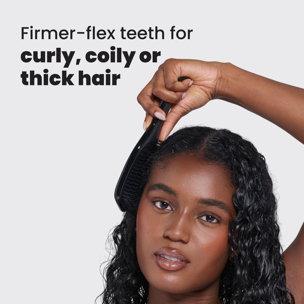 Tangle Teezer detangles without excessive breakage on curly hair