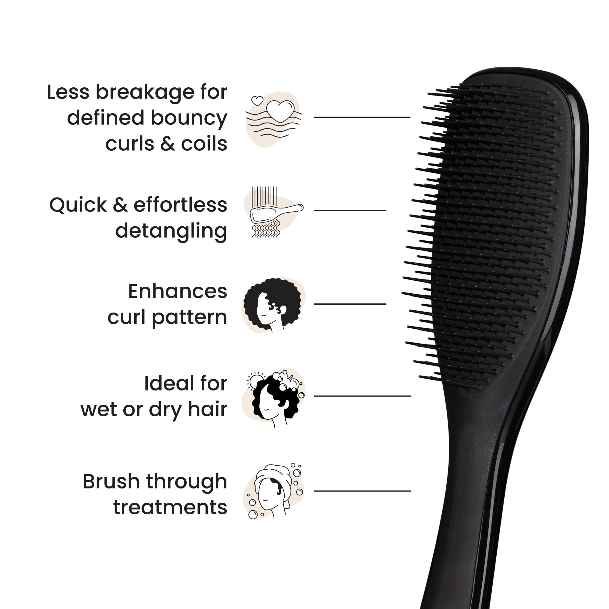 Tangle Teezer curl-defining brush keeps curls defined after detangling