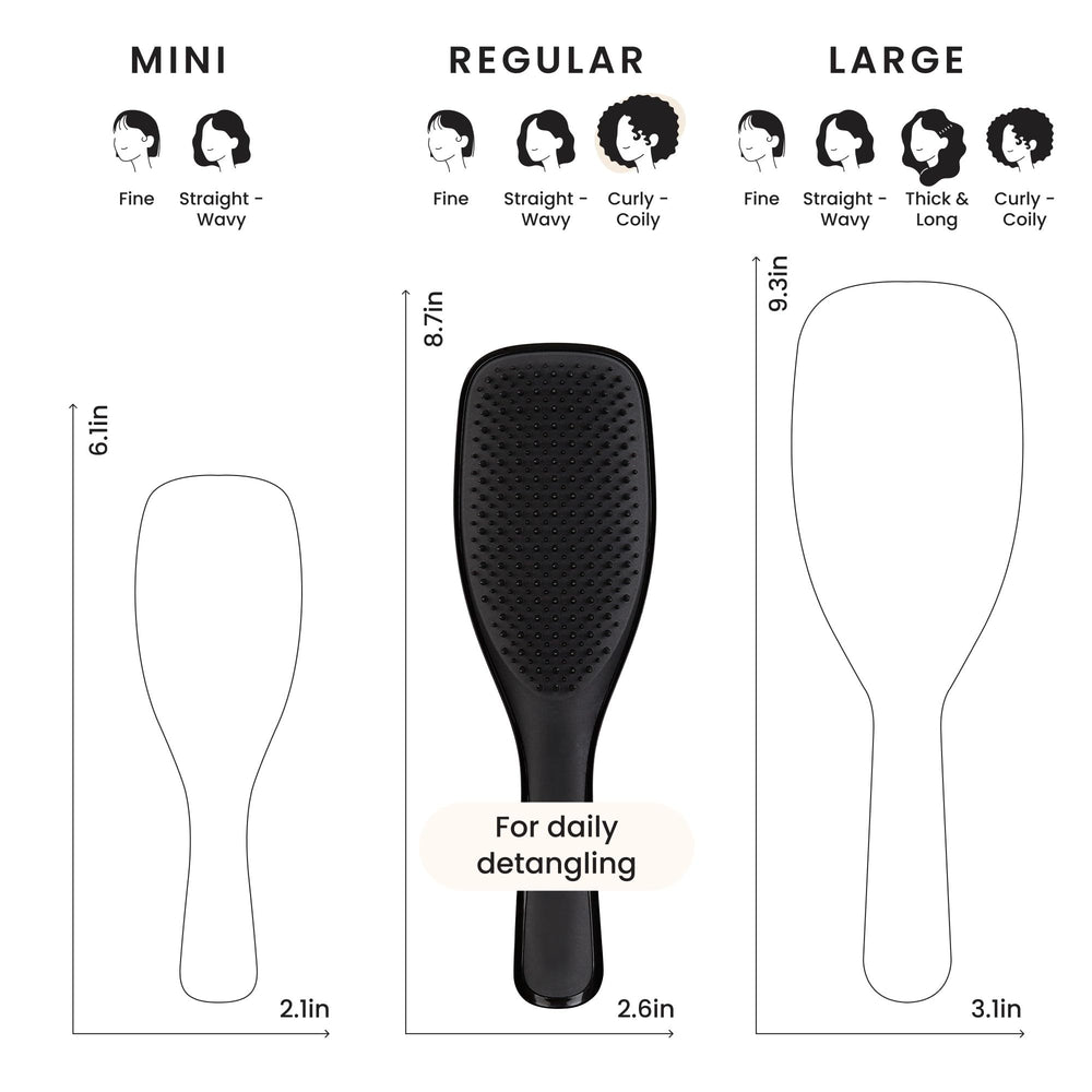 Tangle Teezer in the shower for smooth product dispersion