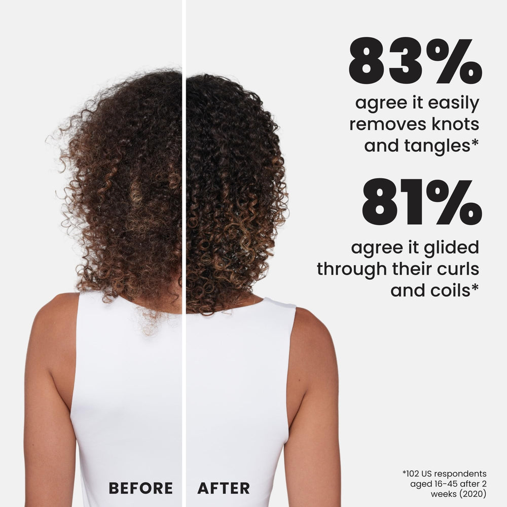 Defines curls while detangling for a polished look