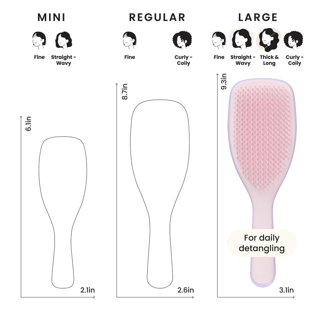 Ergonomic handheld design of Tangle Teezer Ultimate Detangler