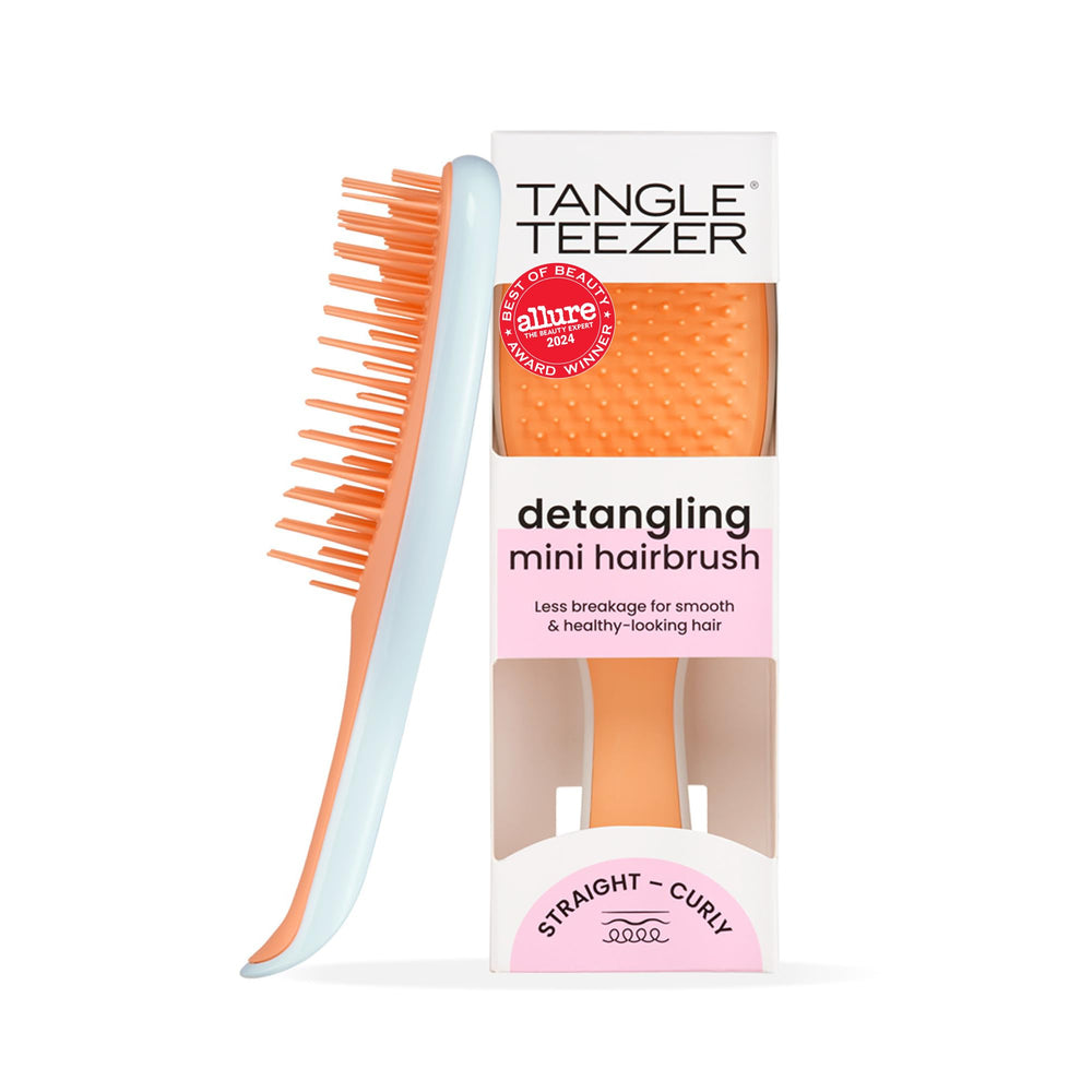 Tangle Teezer Ultimate Detangler with ice blue handle for gentle on-the-go detangling
