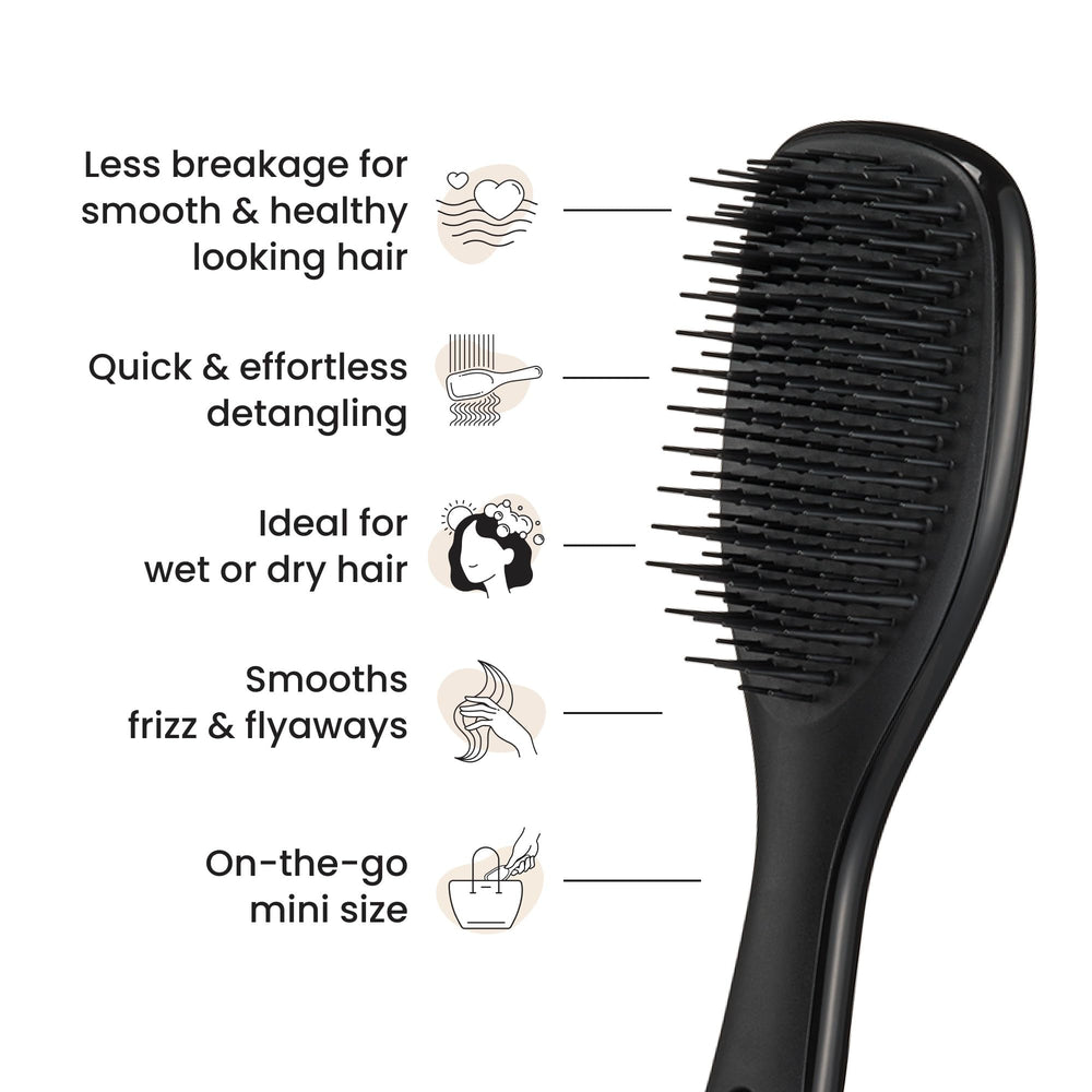 Tangle Teezer Ultimate Detangler kid-friendly grip for small hands.