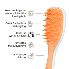 Tangle Teezer Ultimate Detangler helps remove knots while reducing breakage on wet or dry hair