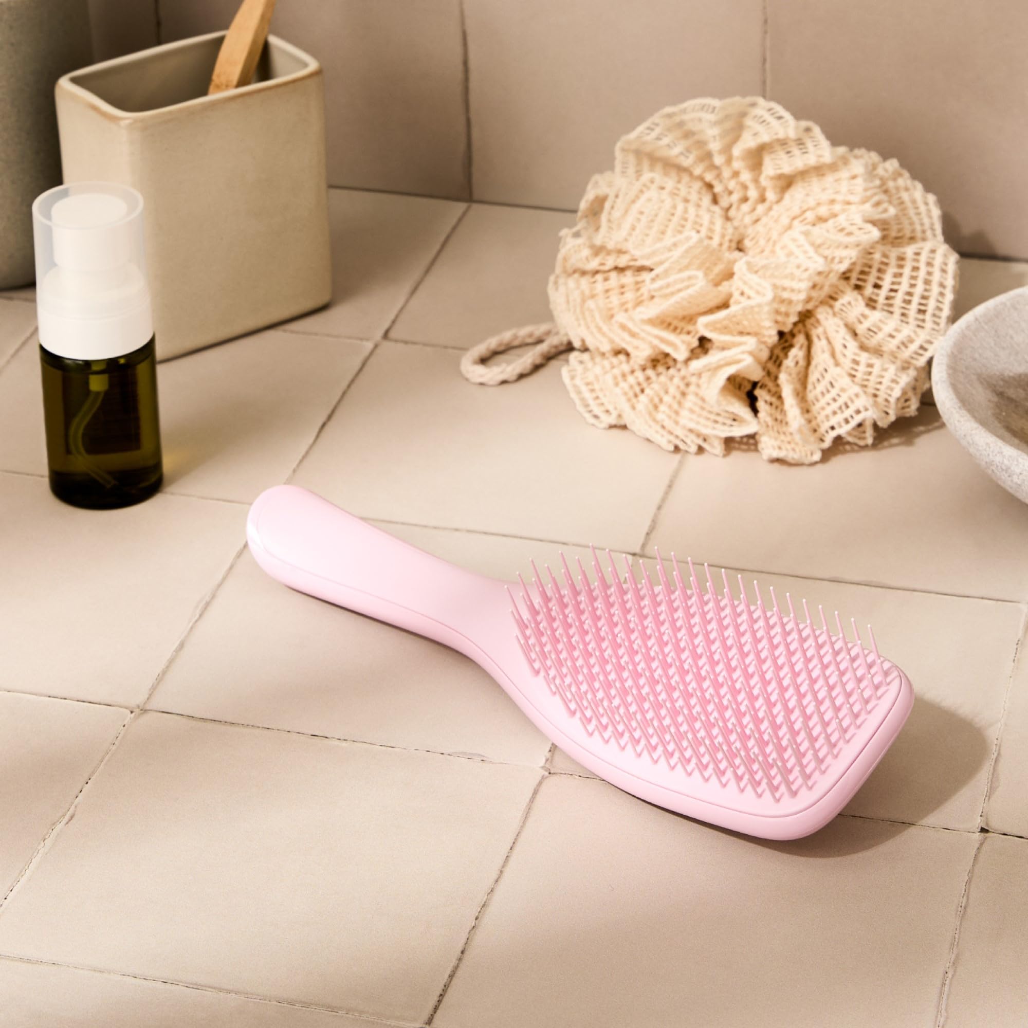 Tangle Teezer Ultimate Detangler packaging detail during transition to sustainability