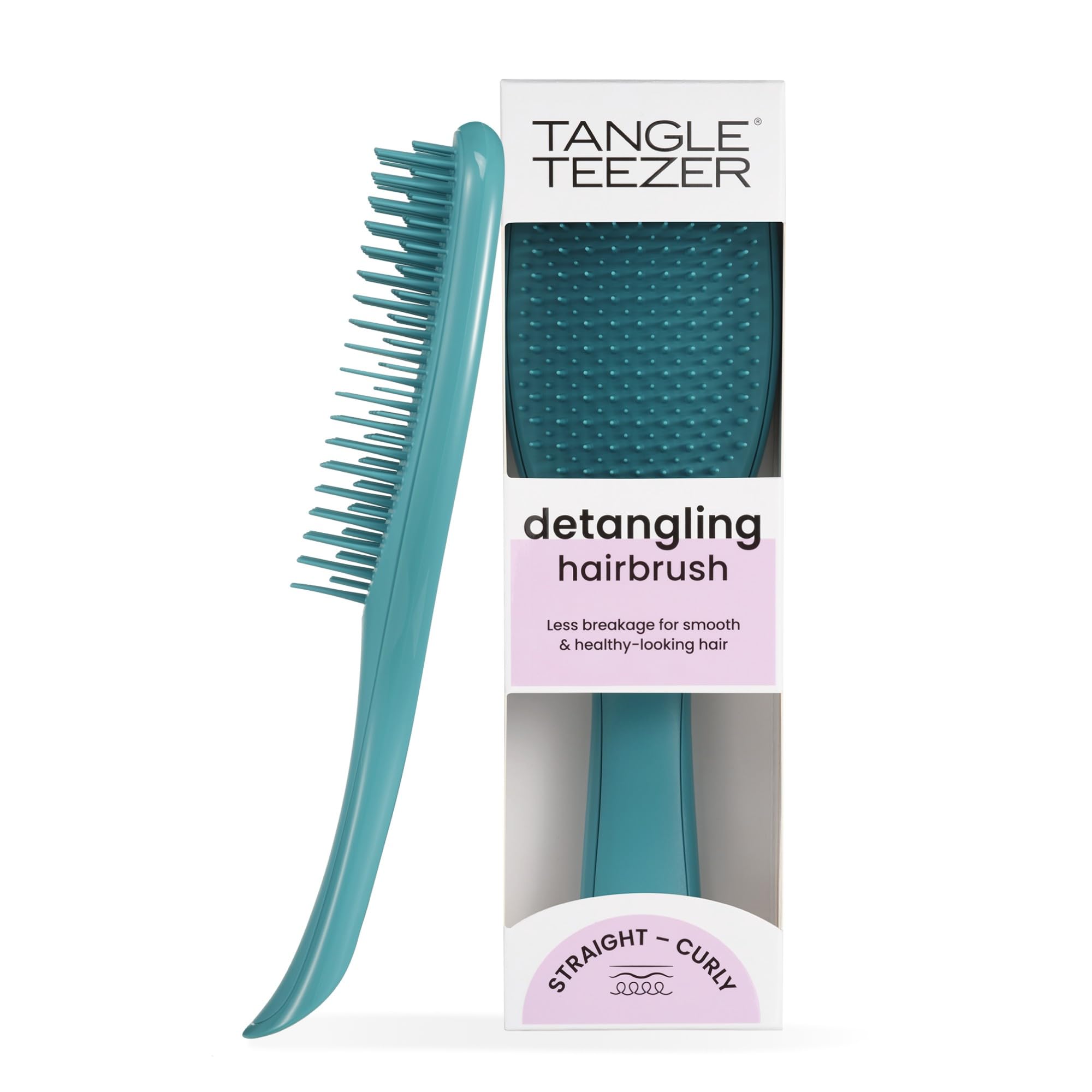 Tangle Teezer Ultimate Detangler teal brush for effortless detangling on wet or dry hair.