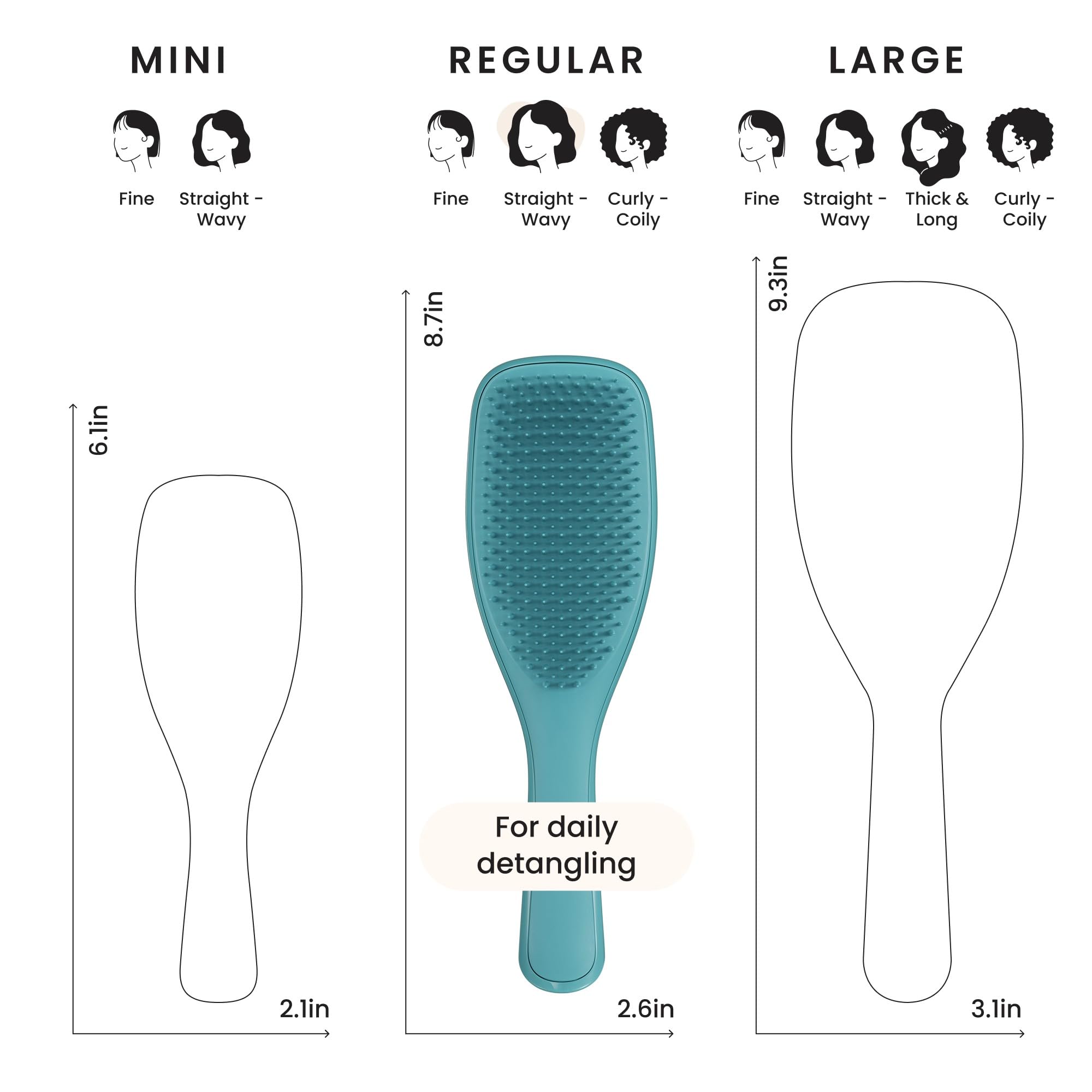 Tangle Teezer Ultimate Detangler teal packaging shot.