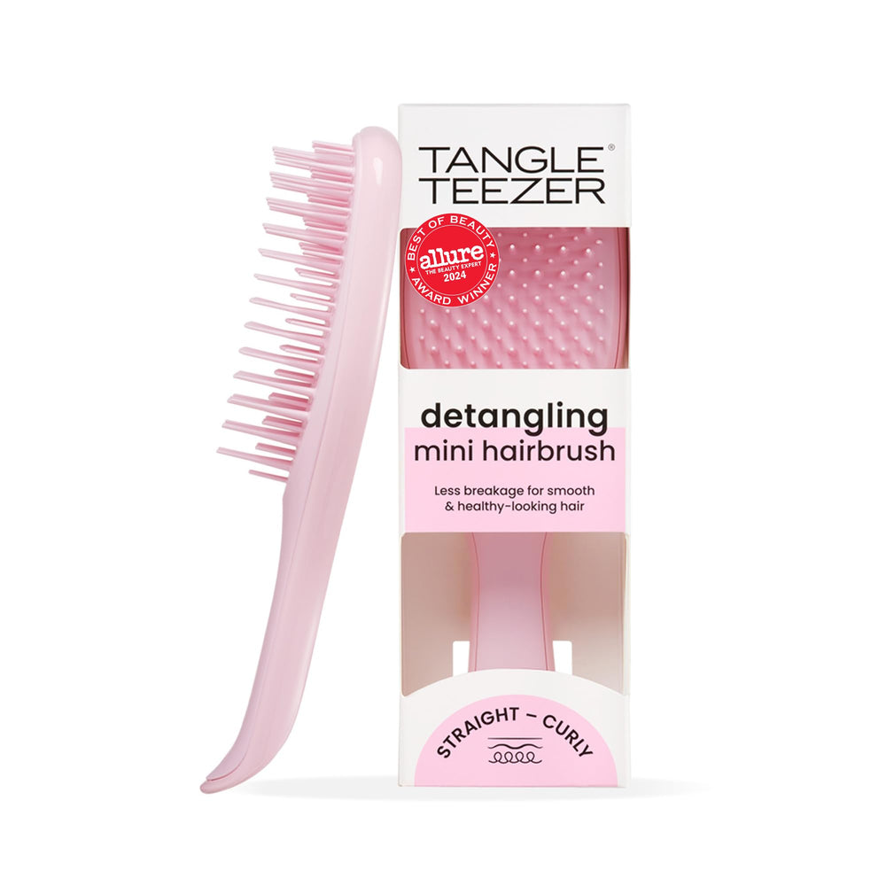 Tangle Teezer Ultimate Detangler in travel-compact form for knot-free mornings on the go.