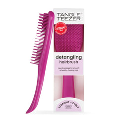 Tangle Teezer Ultimate Detangler on wet hair for gentle detangling.