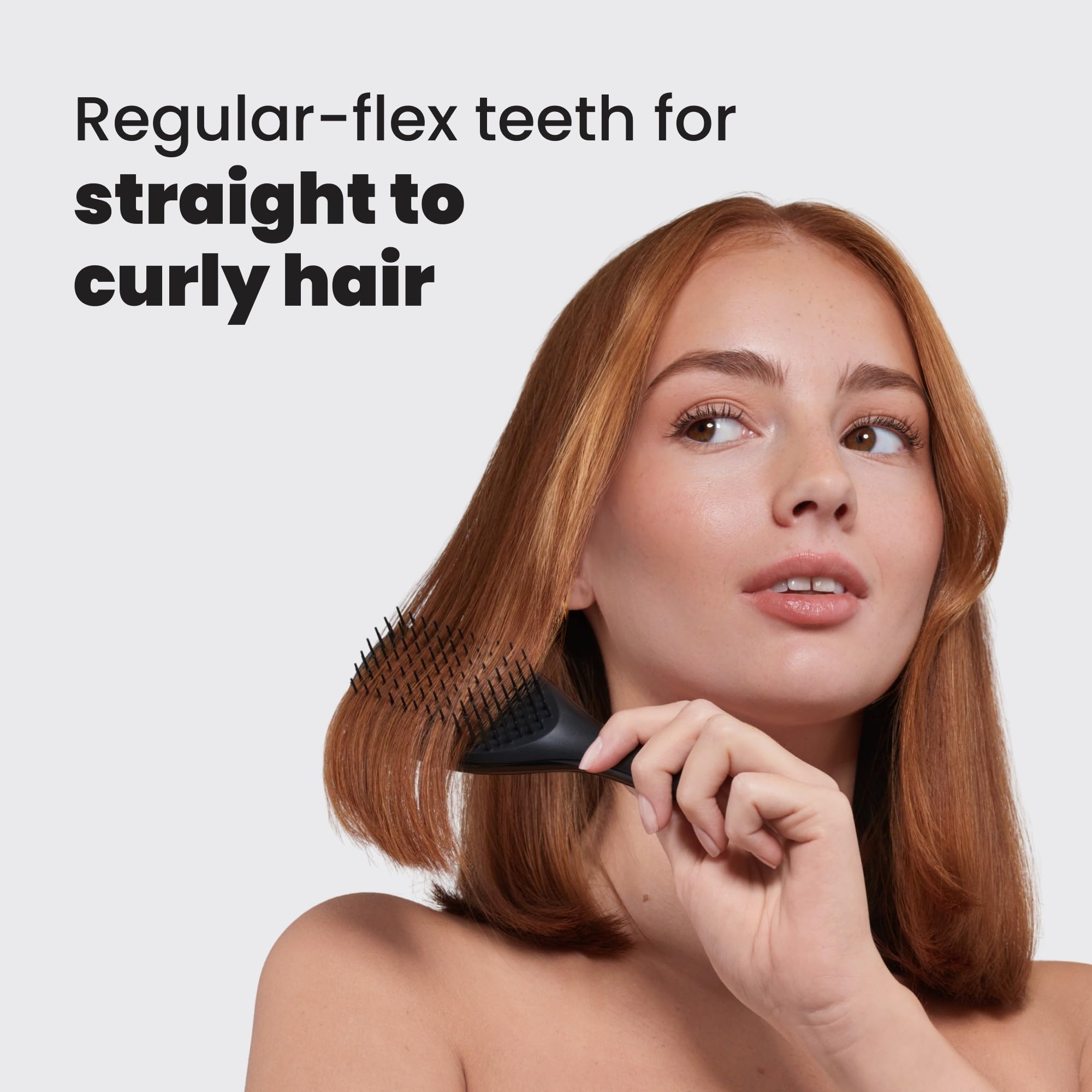 Tangle Teezer Ultimate Detangler works on wet and dry hair with ease.