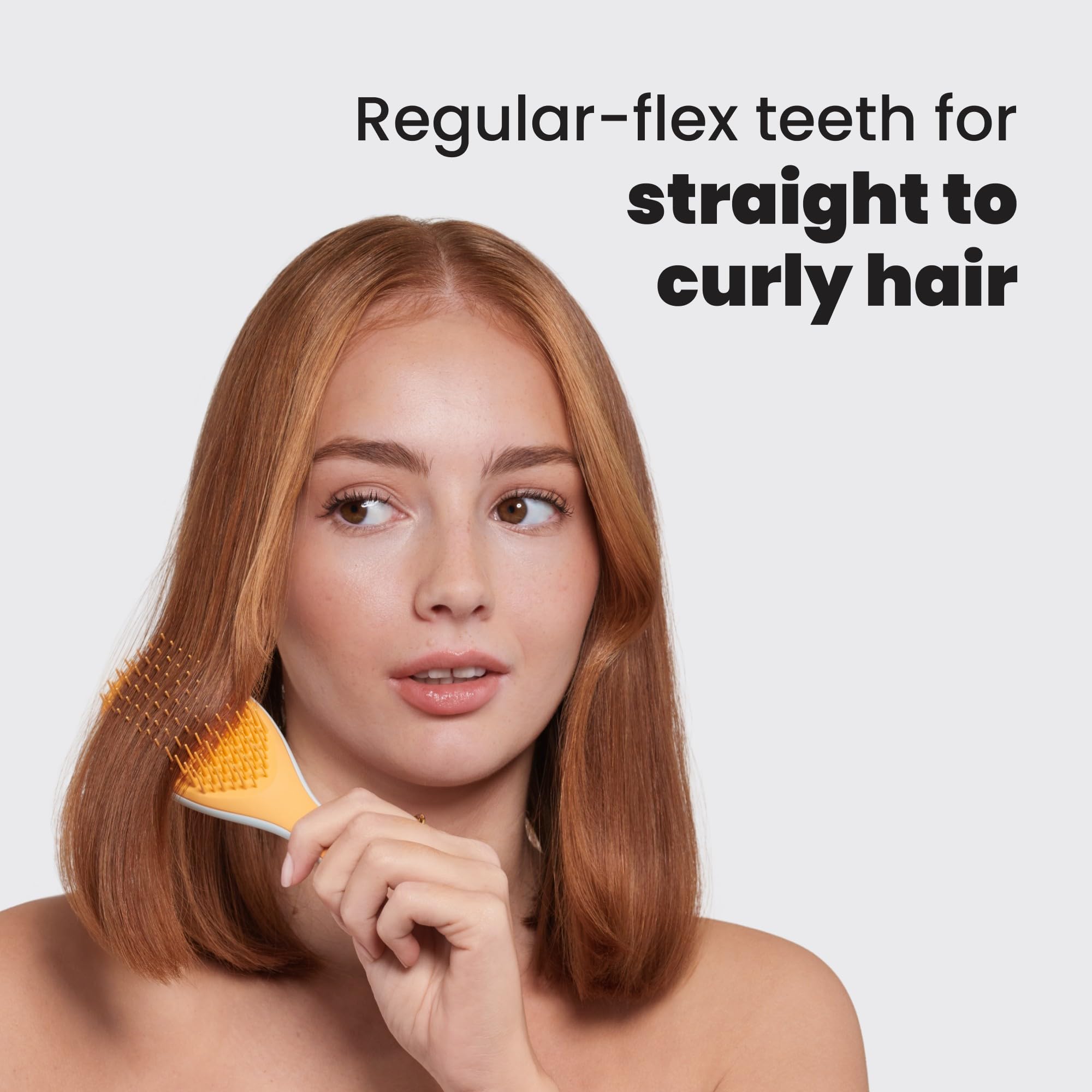 Tangle Teezer Ultimate Detangler soft teeth glide through hair with minimal tugging
