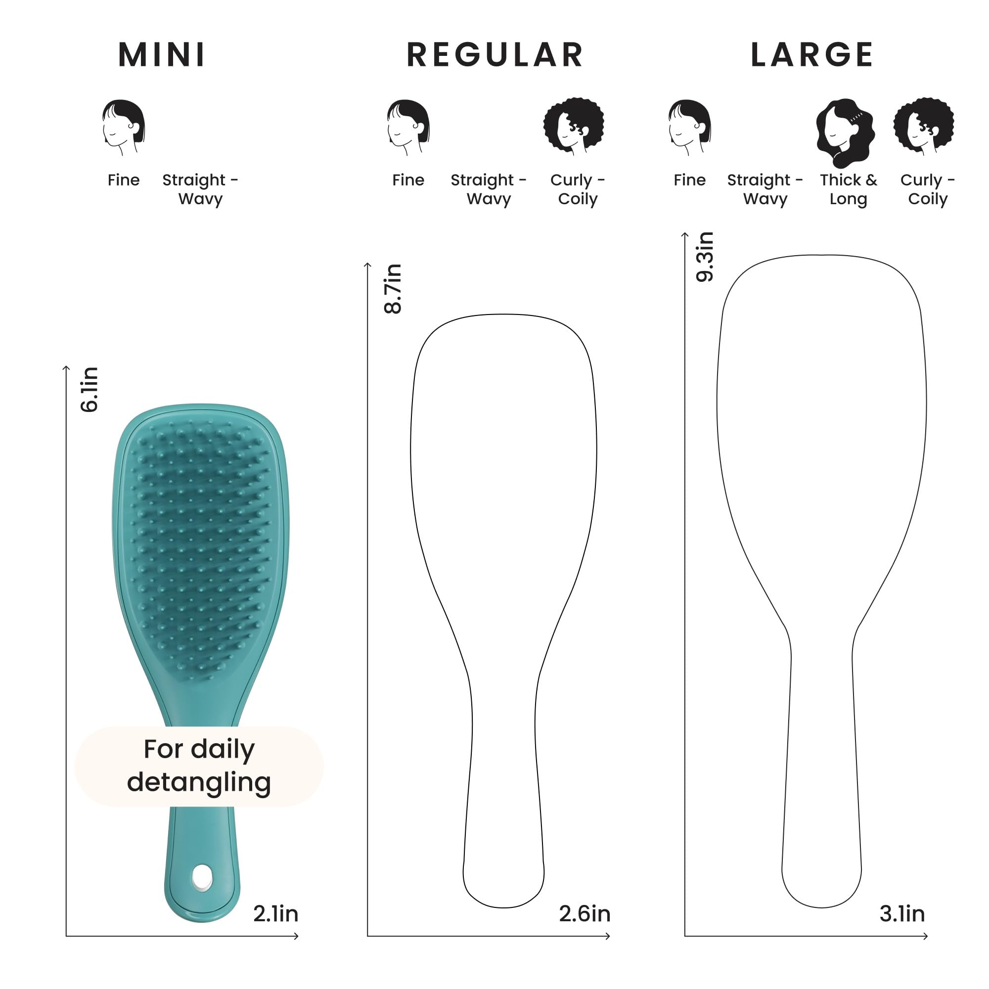 Tangle Teezer Ultimate Detangler wet-or-dry teal detangling versatility.