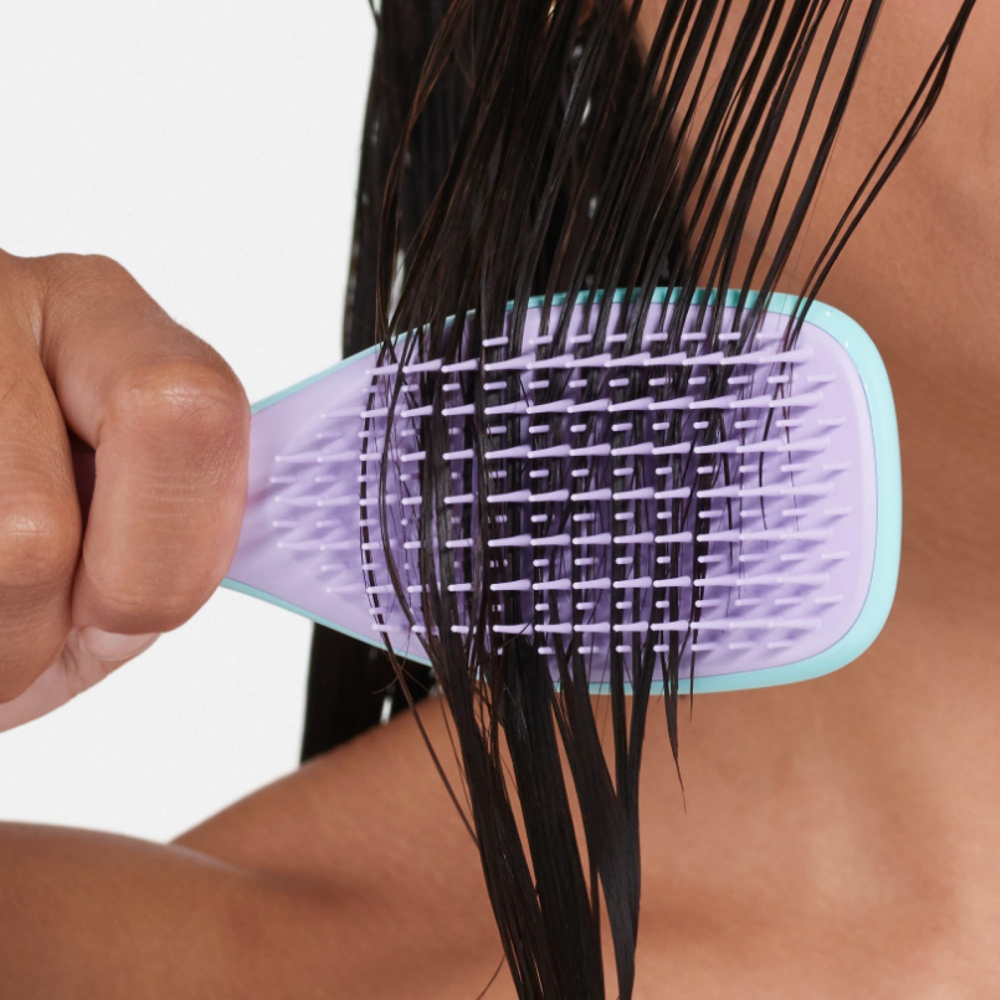 Tangle Teezer Ultimate Detangler in Wisteria Leaf adds color and flair.