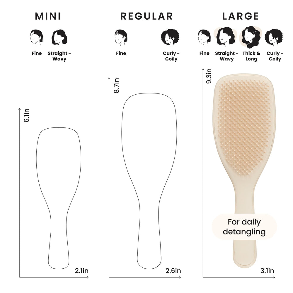 Tangle Teezer conditioner distribution improves even product spread.