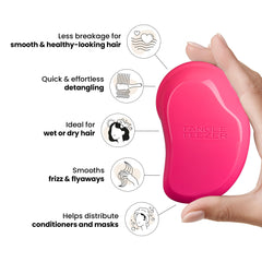 Tangle Teezer Original Frizz-Control Shine brush delivers glossy, frizz-free results.