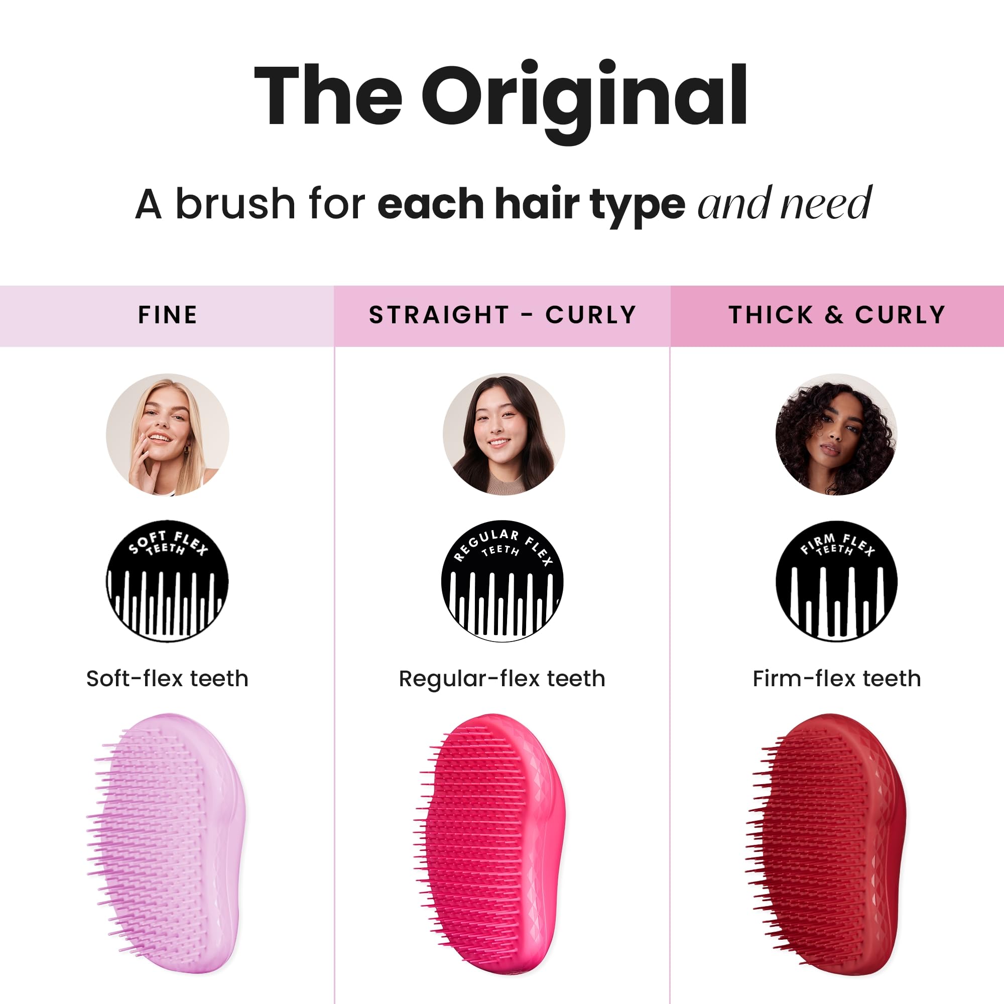 Tangle Teezer Original Knot Removal helps create knot-free, smooth styling.