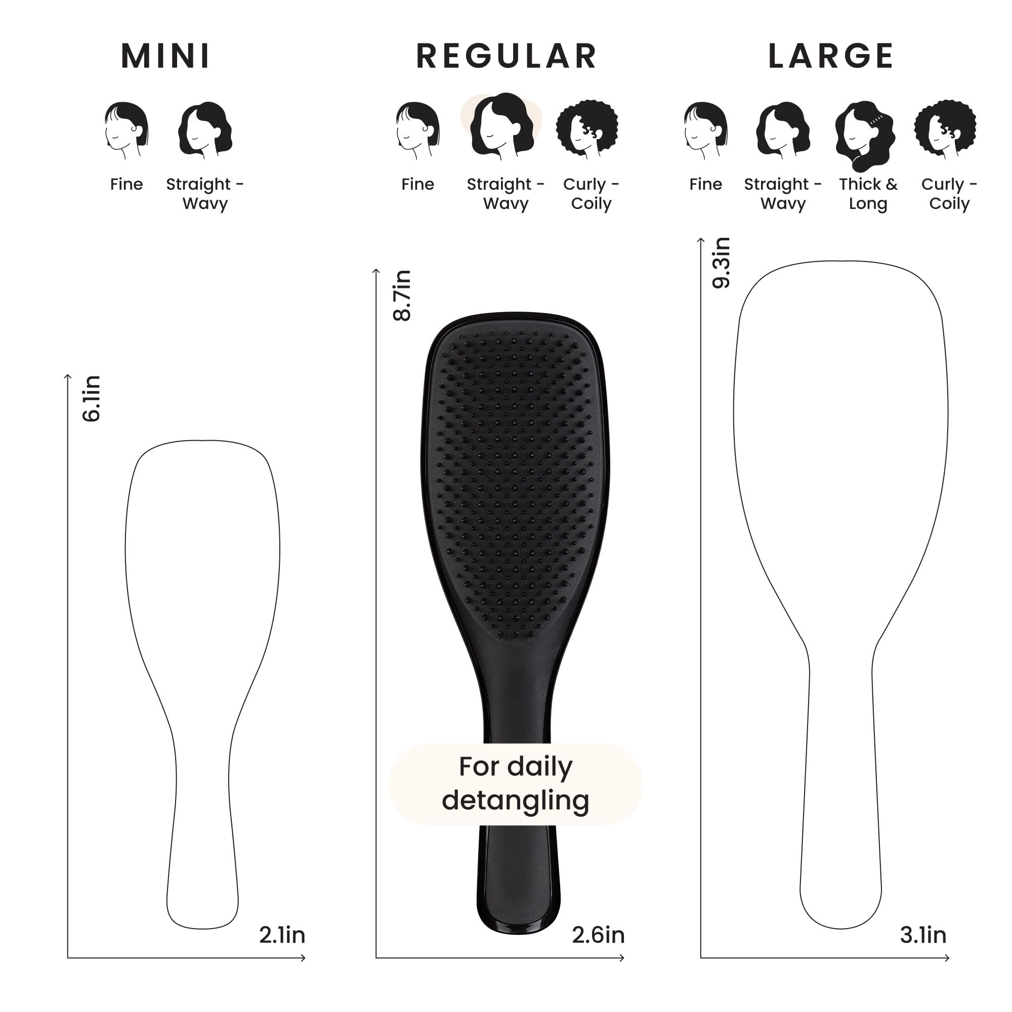 Tangle Teezer Ultimate Detangler as the ideal shower brush for even product distribution.