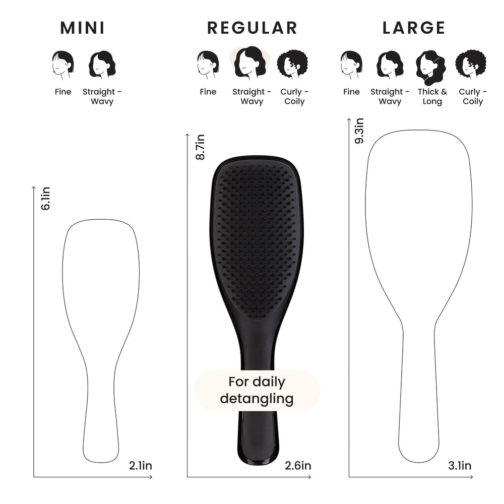 Tangle Teezer Ultimate Detangler as the ideal shower brush for even product distribution.