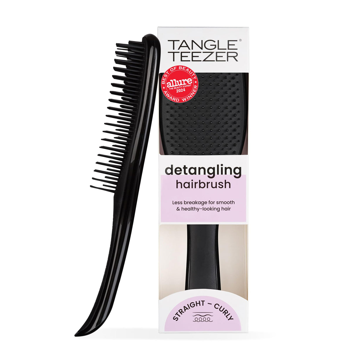 Tangle Teezer Ultimate Detangler Brush for wet hair delivers painless detangling and reduced breakage.