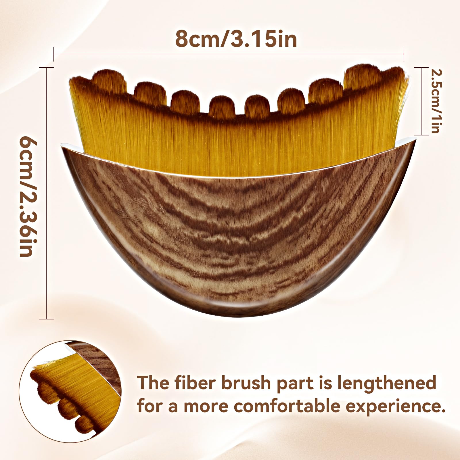 Tankitial lymphatic contour brush along jawline for gentle contouring and refreshed appearance.