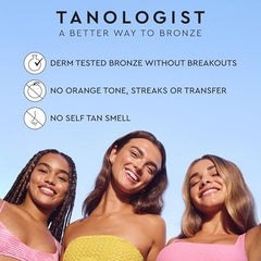 Tanologist Blending Brush contours facial features for a sculpted glow.