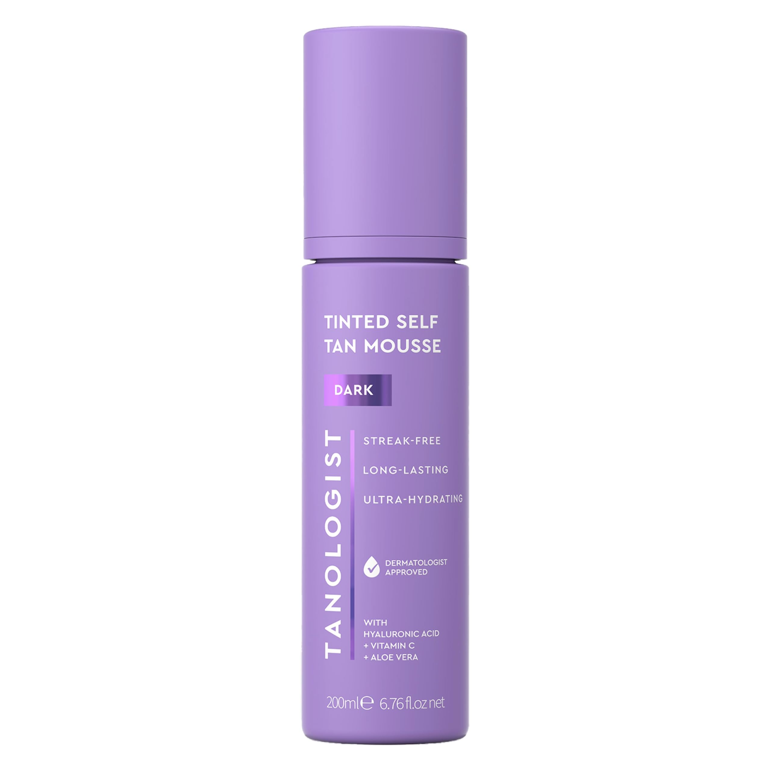 Tanologist mousse bronceadora oscura aplicada para un acabado uniforme