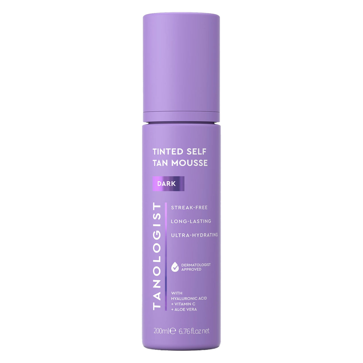 Tanologist mousse bronceadora oscura aplicada para un acabado uniforme