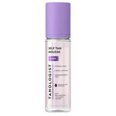 Tanologist botella de mousse autobronceadora con acabado bronce natural sin transferencia