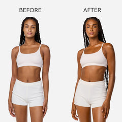 Tanologist mousse applied with tanning mitt for smooth, streak-free color.