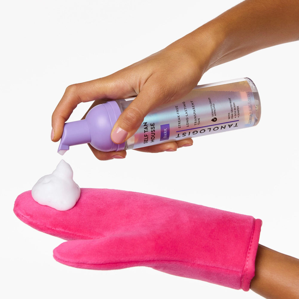 Tanologist Self Tan Mousse, uso facial y corporal para un acabado uniforme.