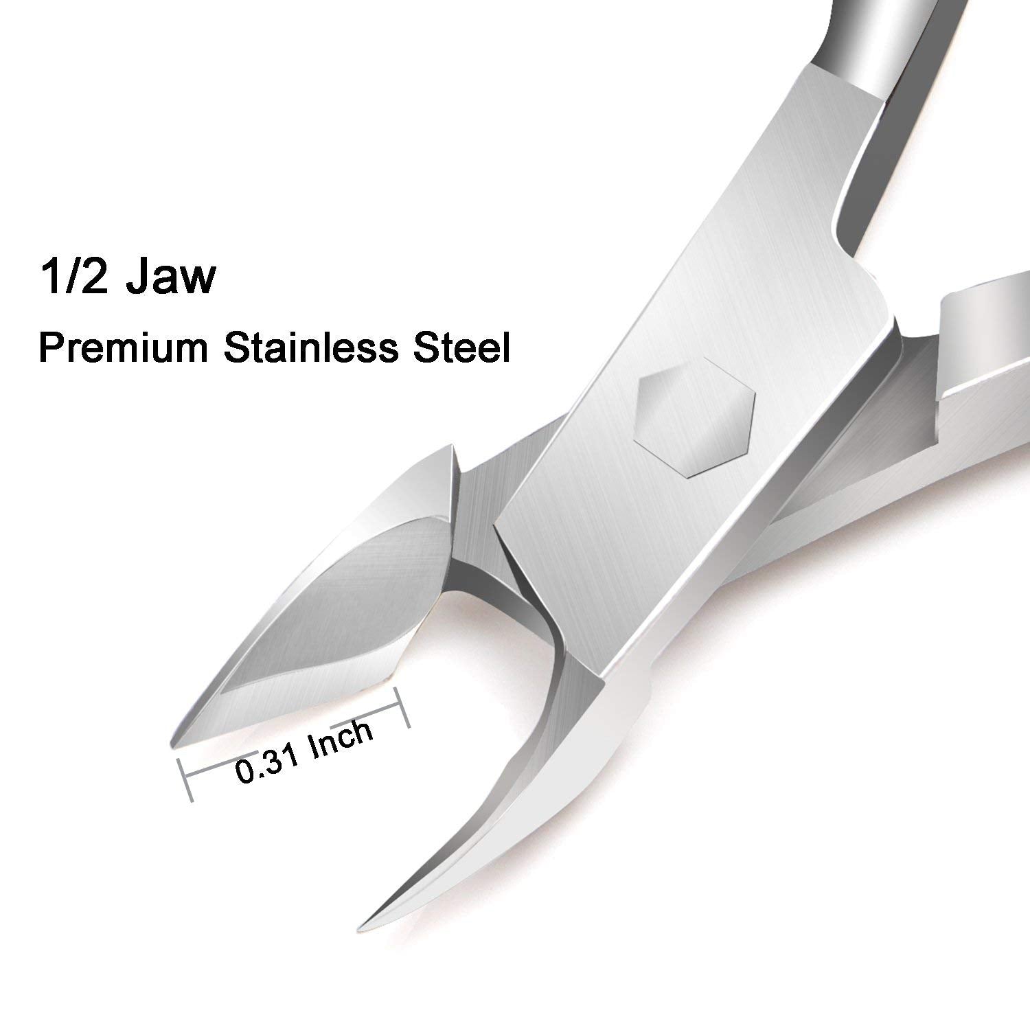 TANPIUS cuticle pusher angled end for smooth back-pushing of cuticles
