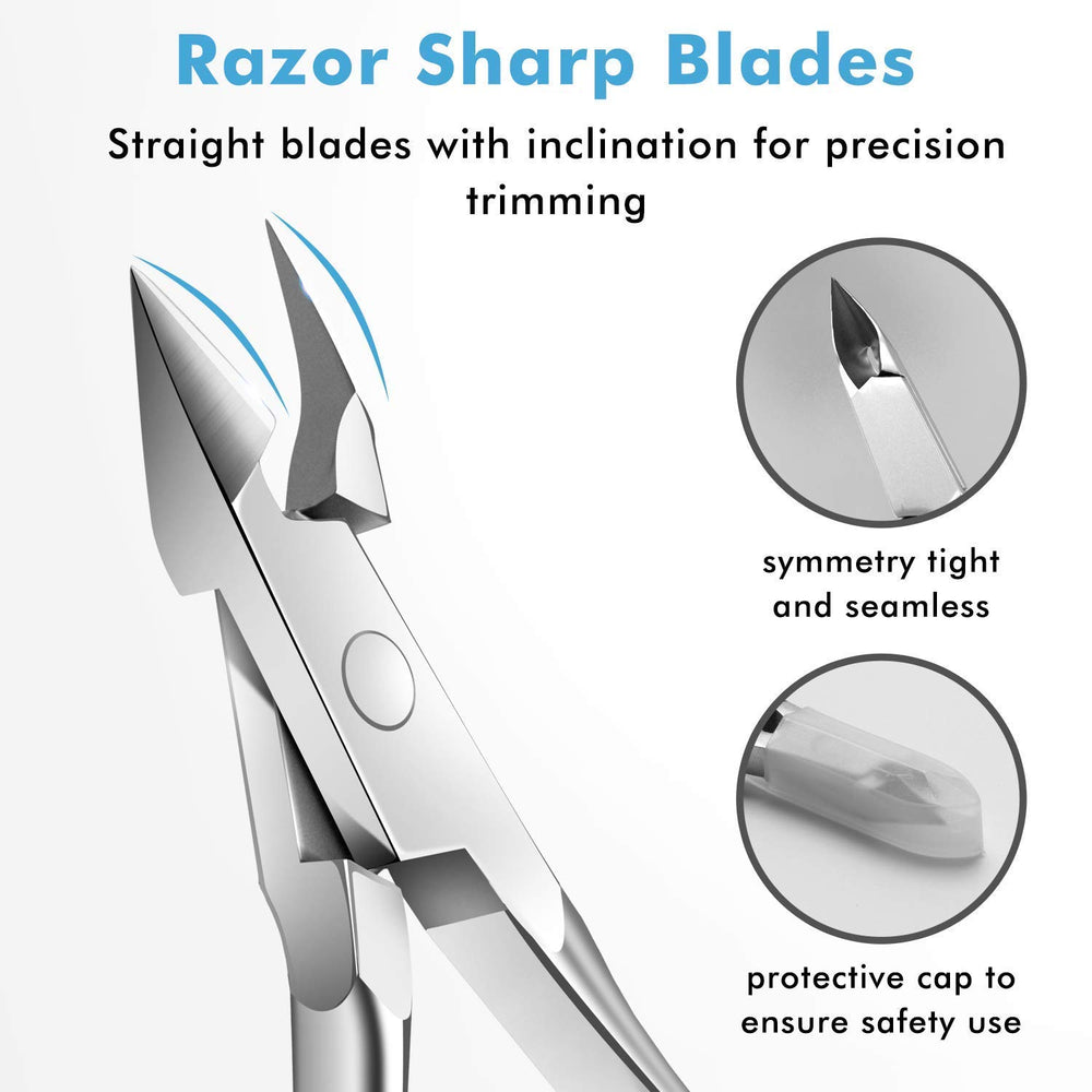 TANPIUS cuticle nipper in use shows firm grip and control