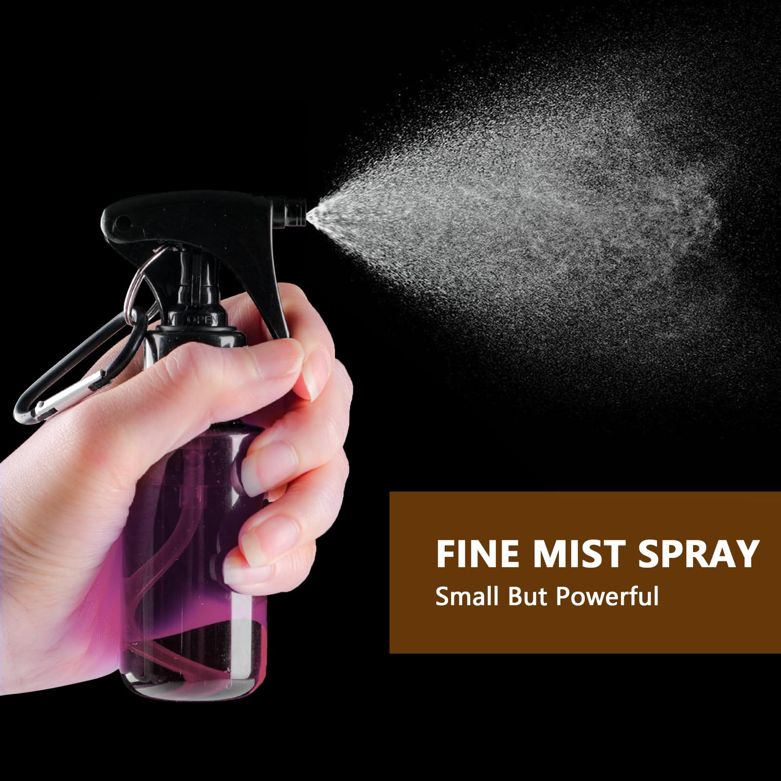 TANSHINE compact bottle with clip is convenient for on-the-go care