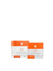 TanTowel face towelettes ingredients close up highlighting DHA and vitamins