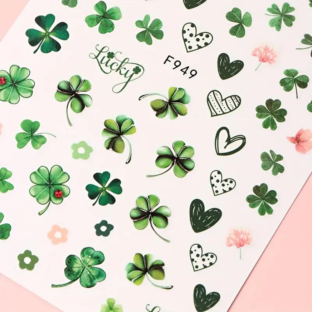 TANYOOTO pegatinas trébol verde, ideal para fiestas de primavera.