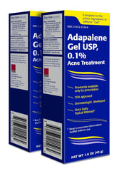TARO Adapalene gel bottle in a clean routine; supports clear pores with 0.1% retinoid.