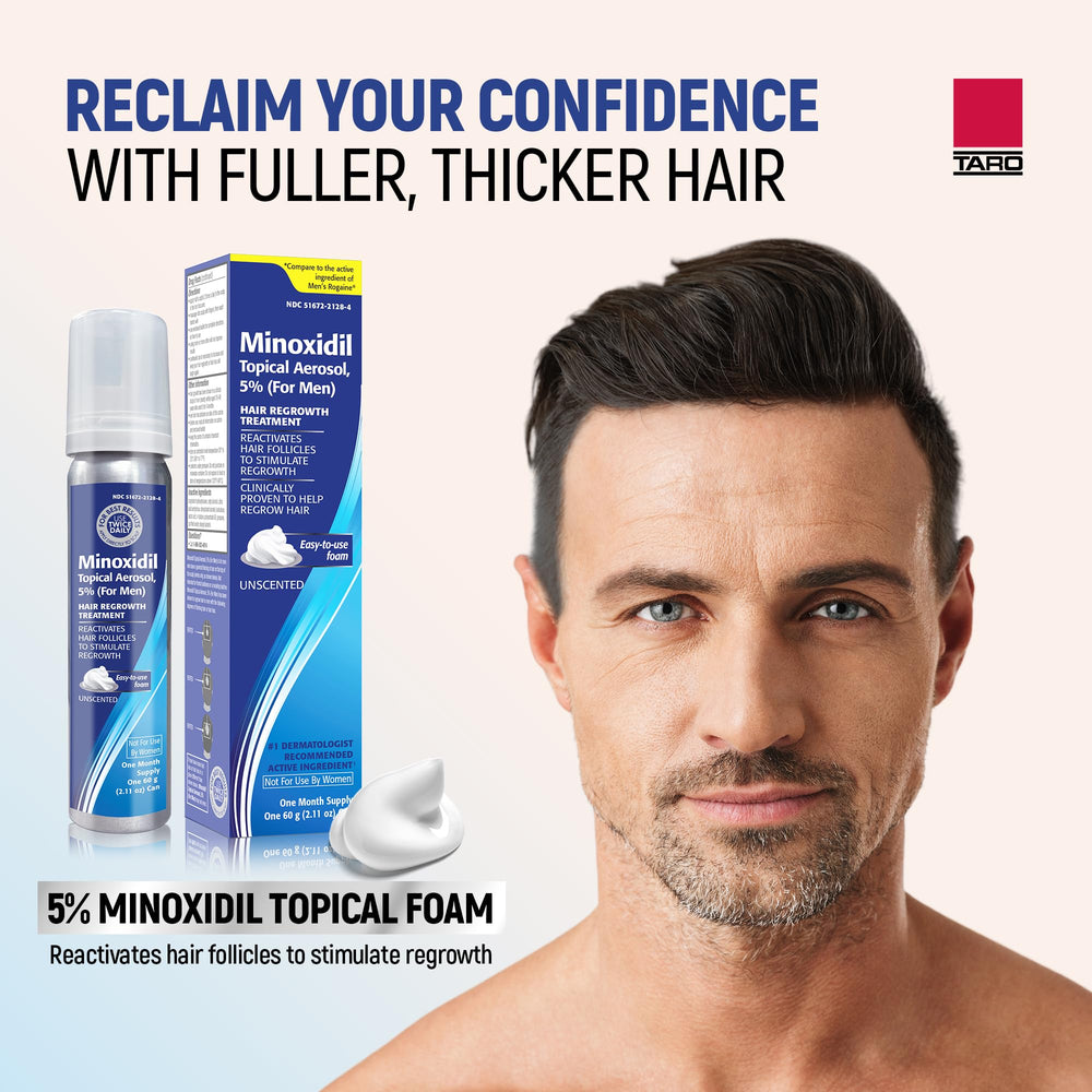 TARO Minoxidil para hombres: regeneración de folículos y densidad capilar potencial