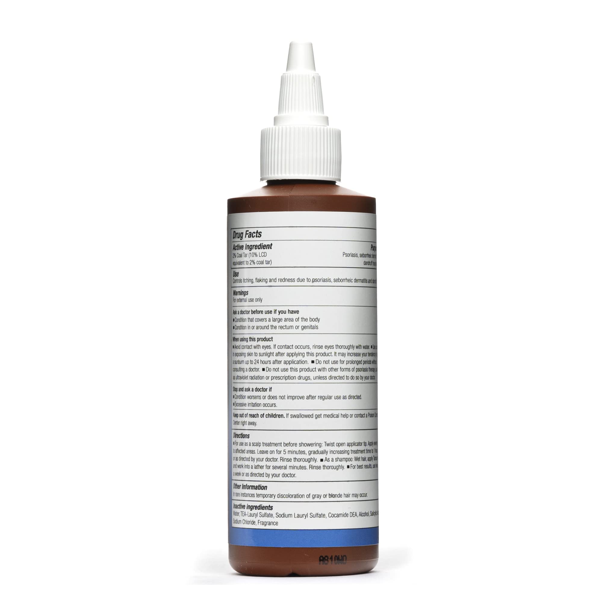 Envase de 118 ml de Tarsum para uso diario.