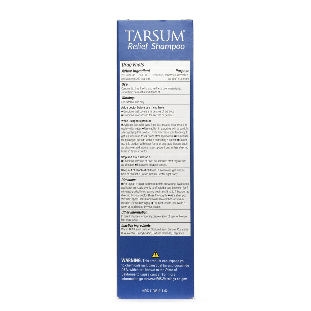 Pack de shampoo y acondicionador Tarsum para tratamiento capilar.