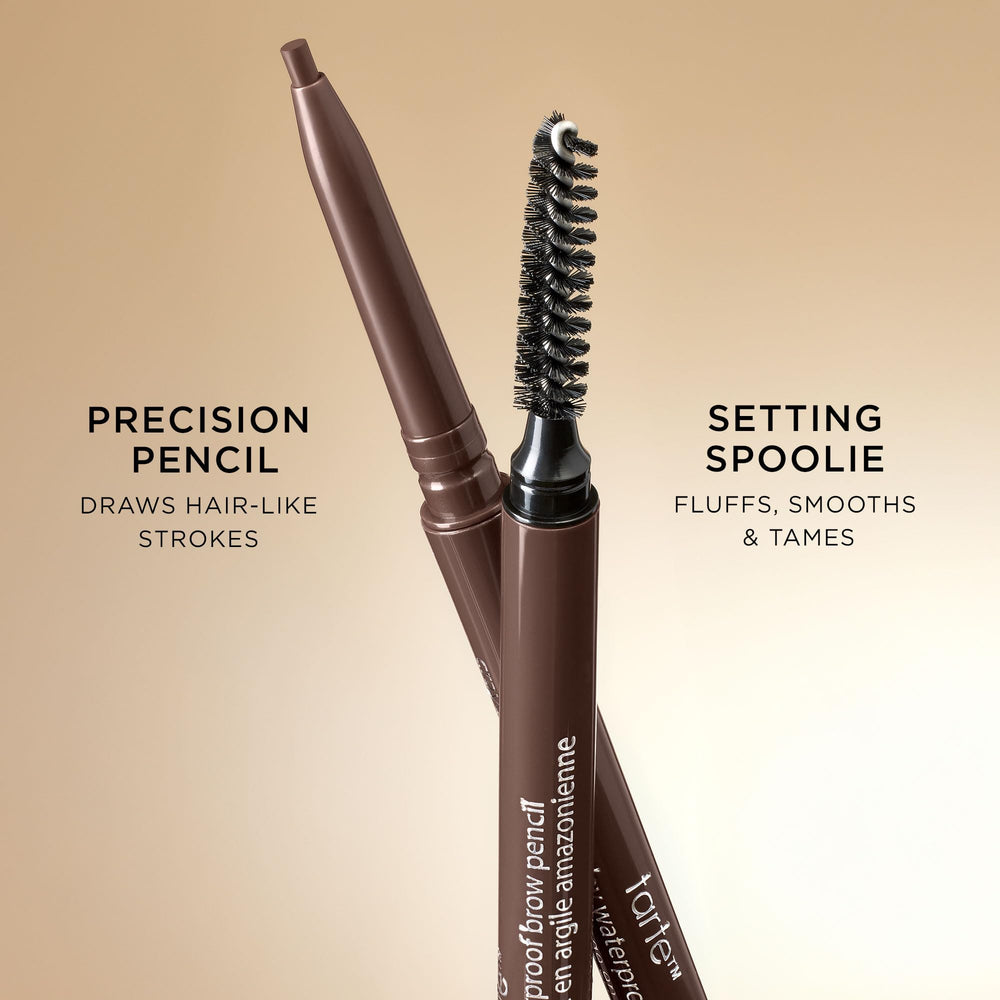 tarte brow pencil precision brush grooming brow hairs
