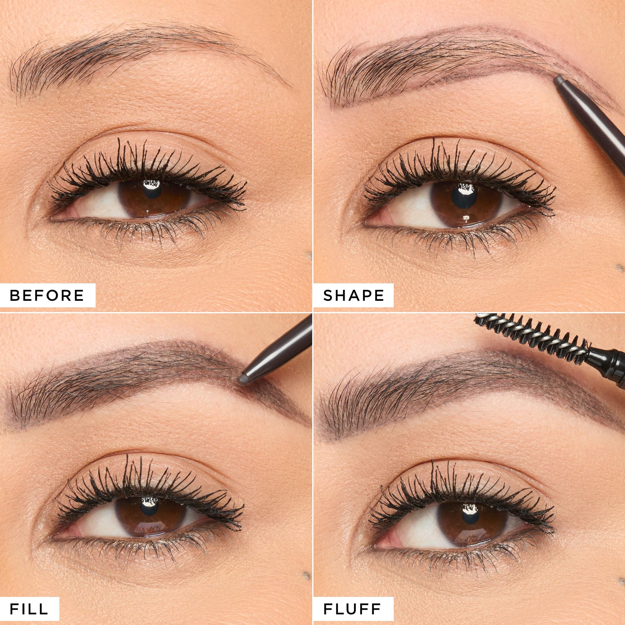 tarte brow pencil in medium brown defining and shaping brows