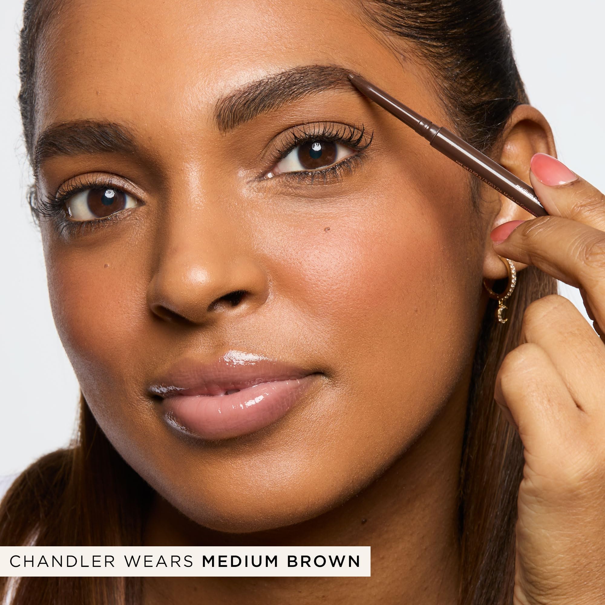 tarte brow pencil applying natural fill for realistic brows