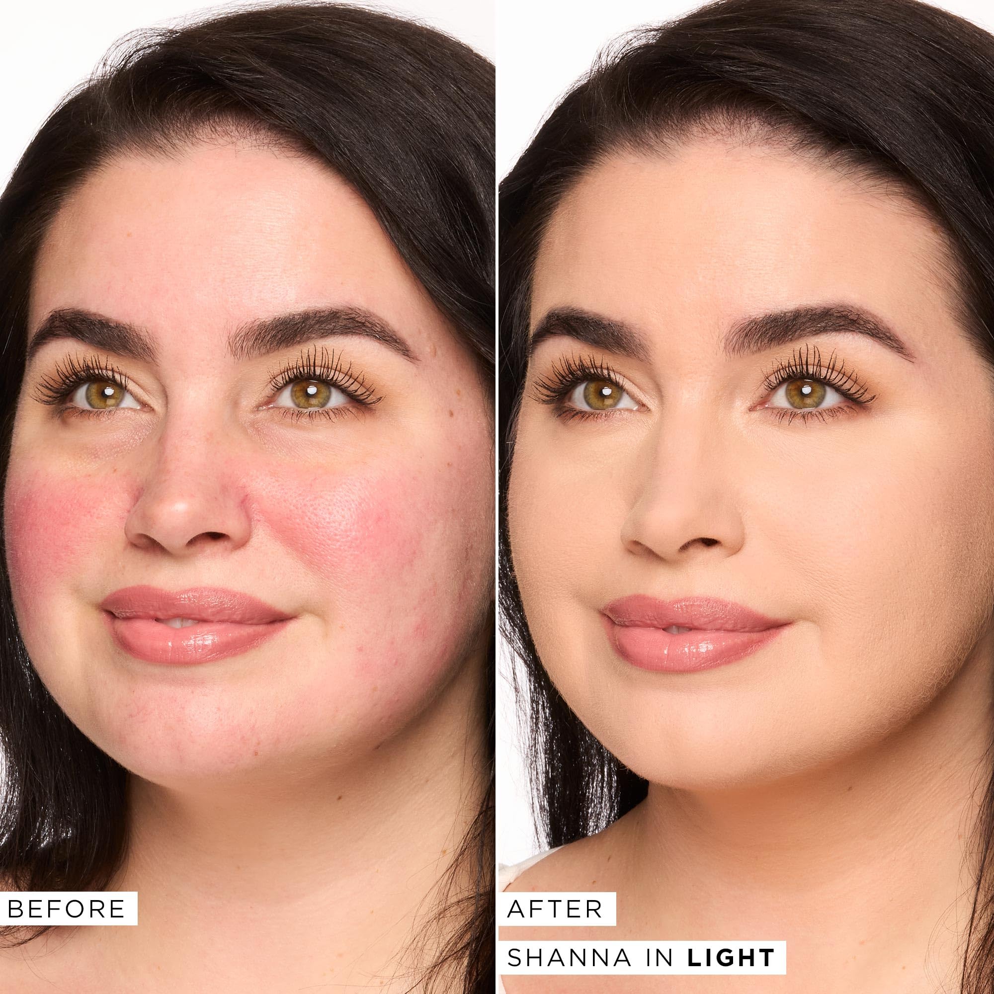 tarte BB Blur application swatch demonstrates buildable coverage for a natural finish