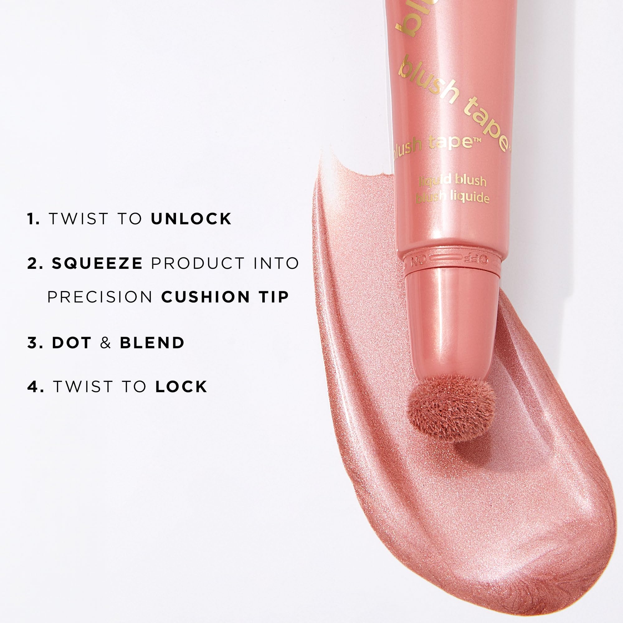 tarte blush tape liquid blush shea butter conditions skin during wear