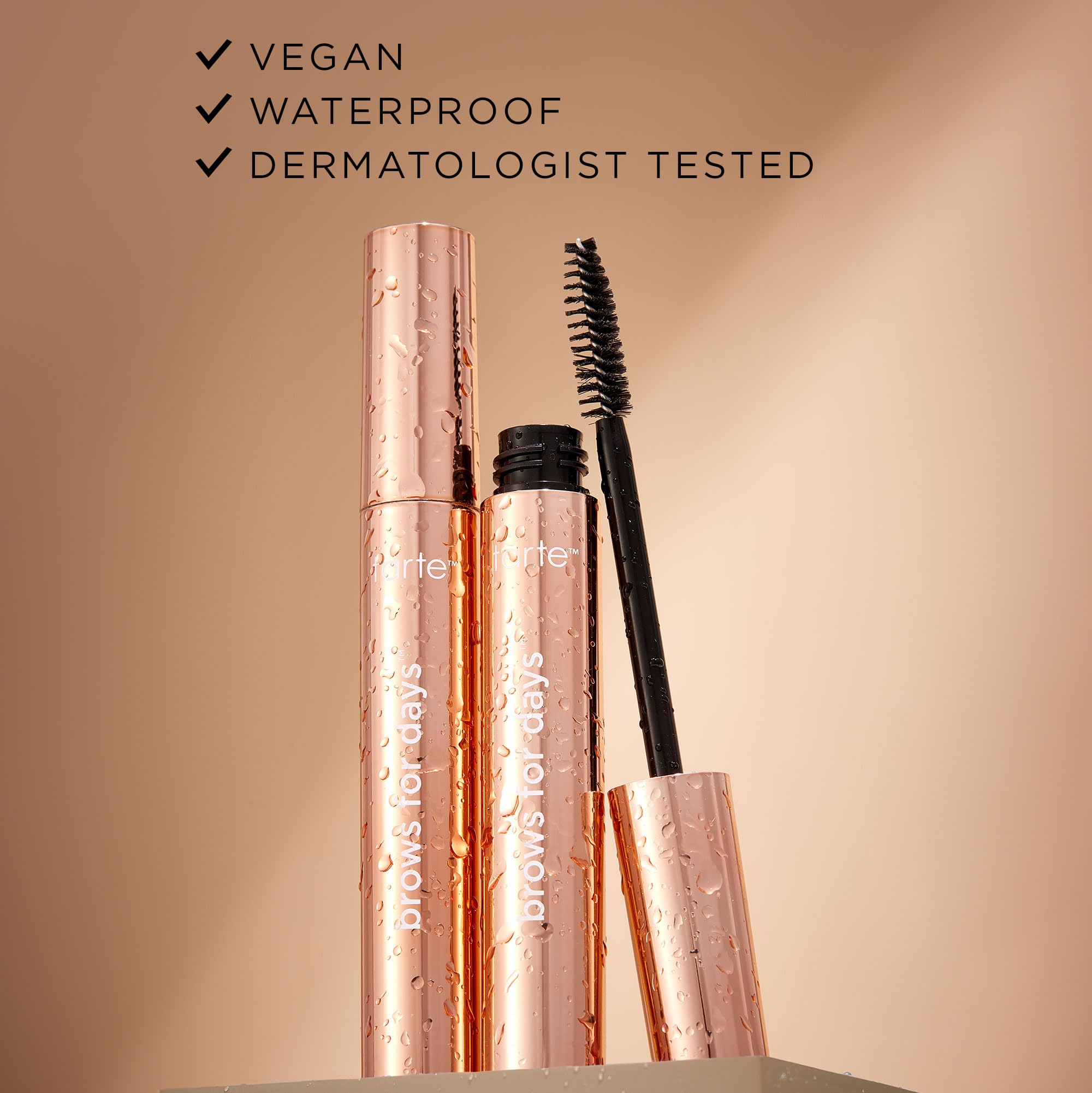 tarte brows for days framing gel vegan cruelty-free formulation
