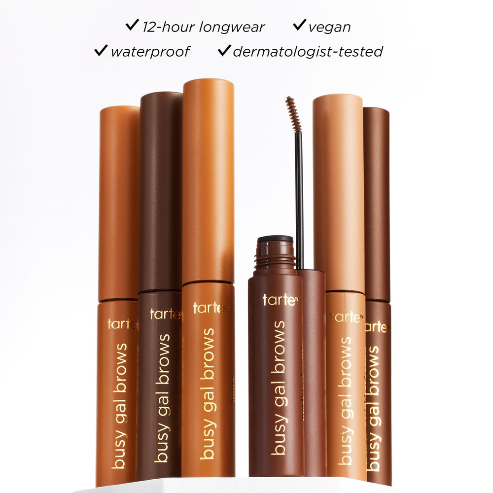 tarte Busy Gal Brow Gel amazonian clay and vitamin E ingredients